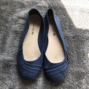 American Eagle Navy Blue Ballet Flats, Women’s 9